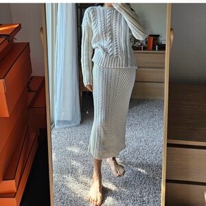 SET Derek lam sweater & knit skirt